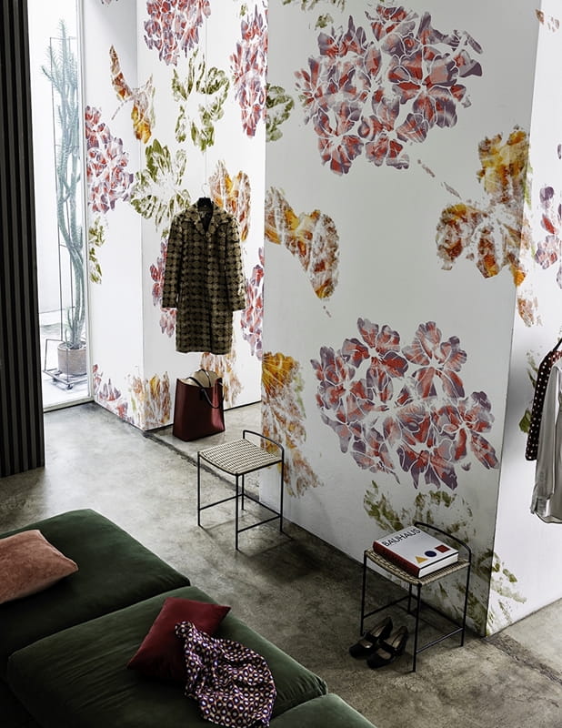 Wall & Deco 2016 Brit-Chic WDBC1602 - mural z motywem kwiatów