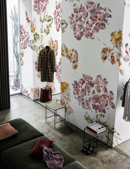 Wall & Deco 2016 Brit-Chic WDBC1602 - mural z motywem kwiatów