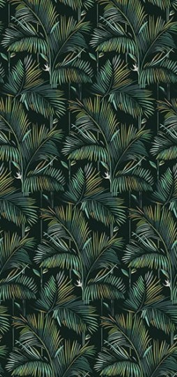 Wall & Deco 2016 Brasilia WDBR1601 - mural z motywem liści palmy