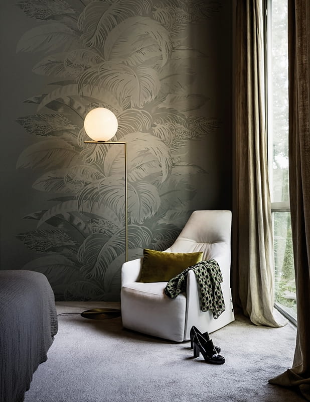 Wall & Deco 2016 Can-can WDCN1601 - mural z motywem liści