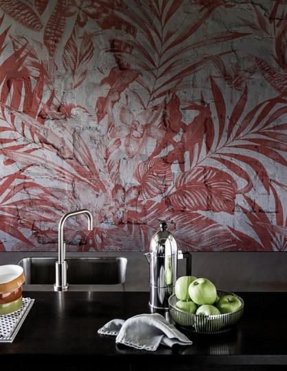 Wall & Deco 2016 Cart-on WDCO1602 - mural z motywem liści