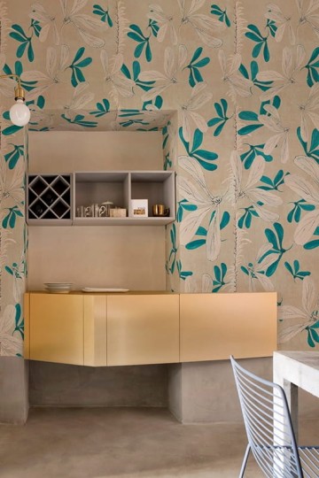 Wall & Deco 2016 Fleur des Ameriques WDFA1601 - mural z motywem kwiatów i liści