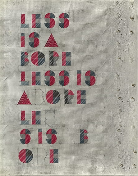 Fototapeta Wall & Deco Contemporary 2017 Less Is A Bore WDLB1701