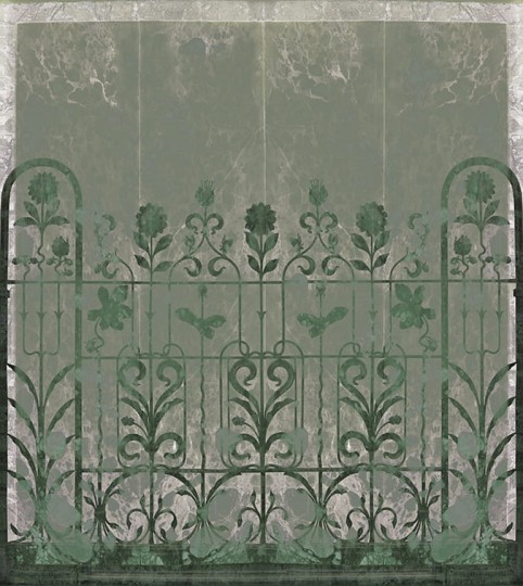 Fototapeta Wall & Deco WET SYSTEM 2019 SUNFLOWER GATE WET_SG1902