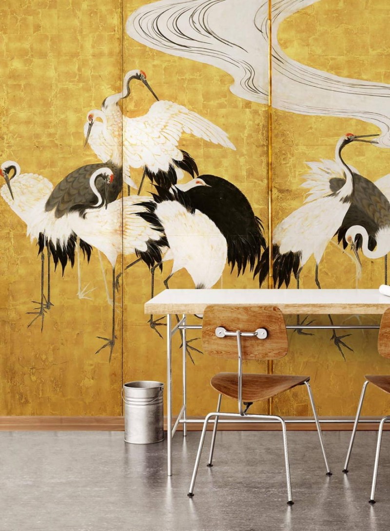 Fototapeta Wallpepper Gold crane