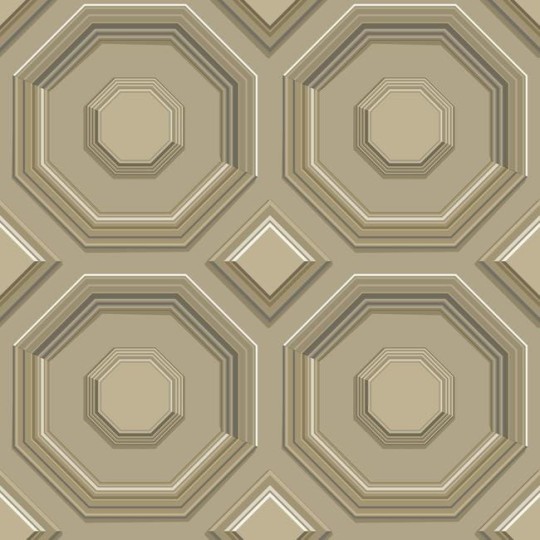Tapeta York Dimensional Artistry DI4741 Coffered Octagon
