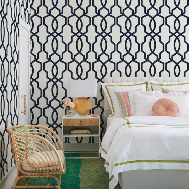 Tapeta York Geometric Resource Library GM7521 Hourglass Trellis