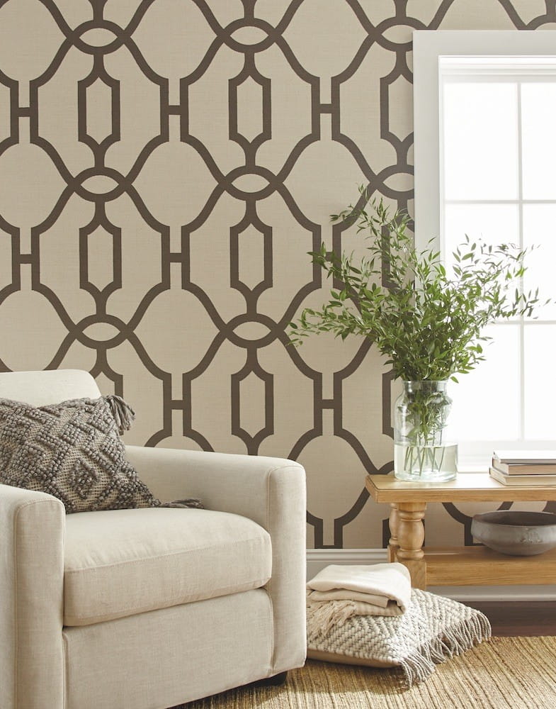 Tapeta York Magnolia Home vol. 2 ME1551 Woven Trellis