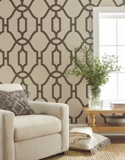 Tapeta York Magnolia Home vol. 2 ME1551 Woven Trellis