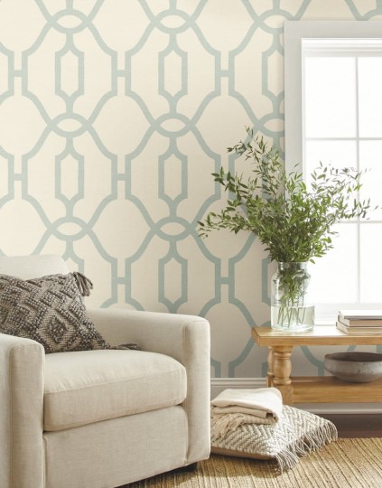 Tapeta York Magnolia Home vol. 2 ME1553 Woven Trellis