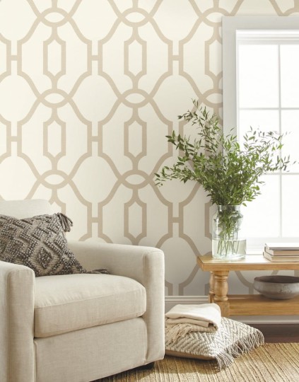 Tapeta York Magnolia Home vol. 2 ME1554 Woven Trellis