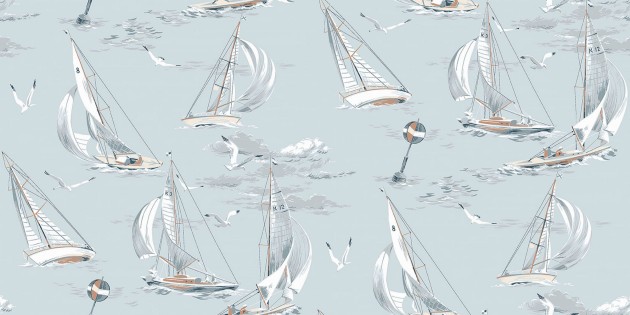 Tapeta Boras Tapeter Marstrand II 8854 Sailboats