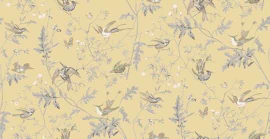 Tkanina Cole & Son The Contemporary Collection - Fabrics F111/1001 Hummingbirds 100% Jedwab