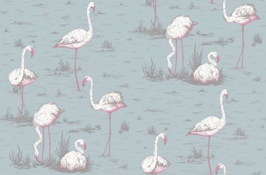 Tkanina Cole & Son The Contemporary Collection - Fabrics F111/3010LU Flamingos Linen Union