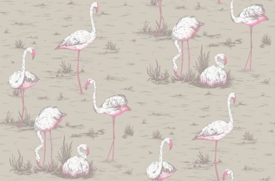 Tkanina Cole & Son The Contemporary Collection - Fabrics F111/3011LU Flamingos Linen Union