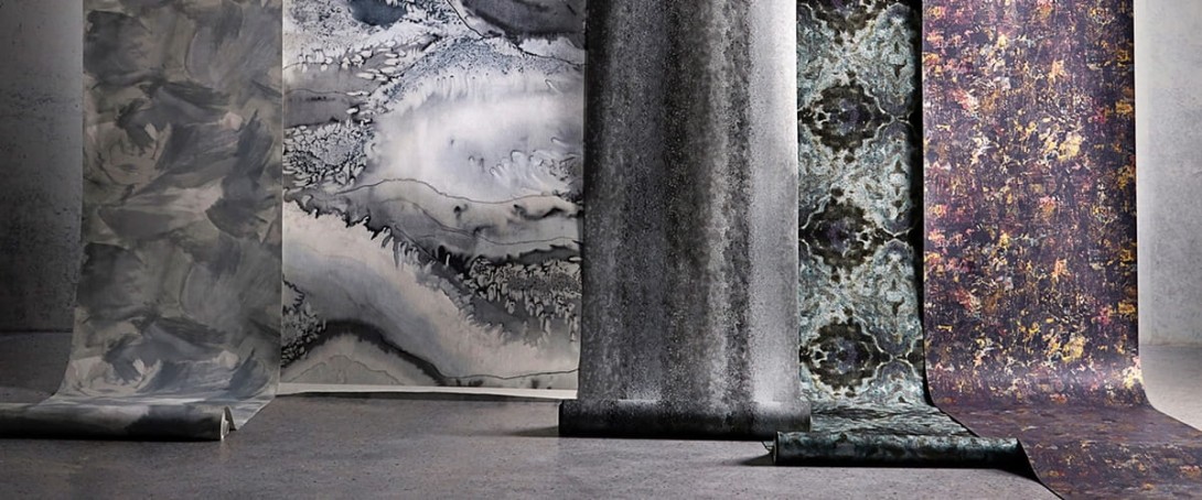 Anthology 111603 Definition Aspronisi - tapeta z motywem pociągnięć pędzla