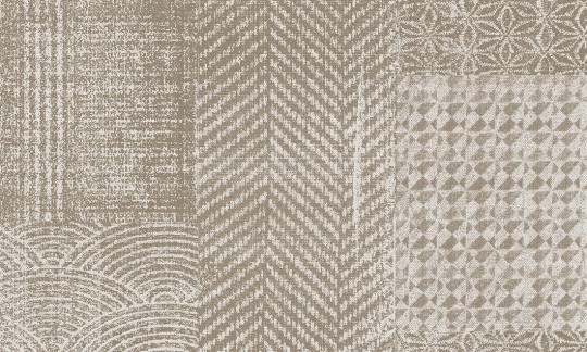 Arte 12050 Flamant Caractère Patchwork Flax - tapeta w patchwork