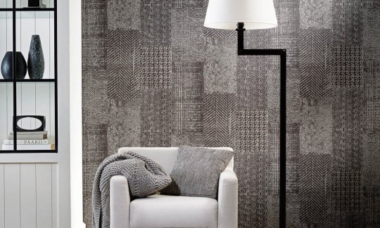 Arte 12050 Flamant Caractère Patchwork Flax - tapeta w patchwork