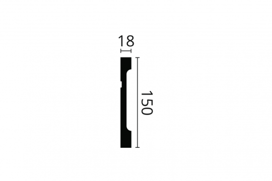 Listwa przypodłogowa NMC Wallstyl FD15