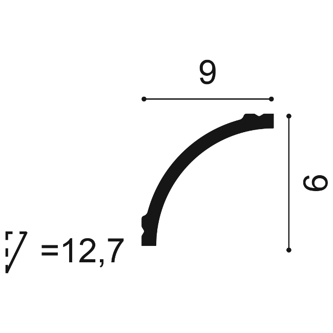 Listwa sufitowa Orac CB524N