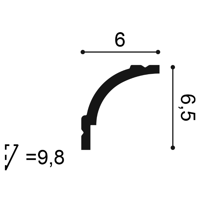 Listwa sufitowa Orac CB525N