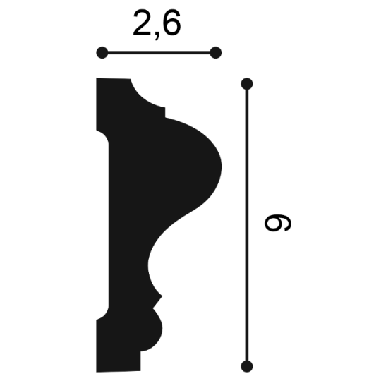 Listwa ścienna Orac P8020