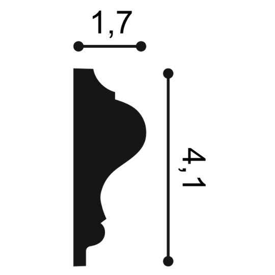 Listwa ścienna Orac P8030