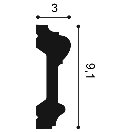 Listwa ścienna Orac P9010