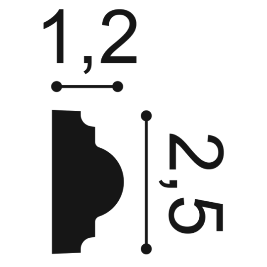 Listwa ścienna Orac PX103