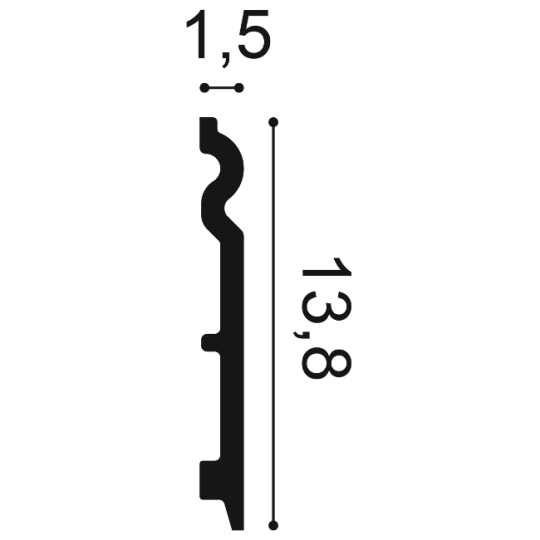 Listwa podłogowa Orac SX138