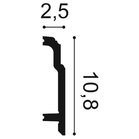 Listwa podłogowa Orac SX155