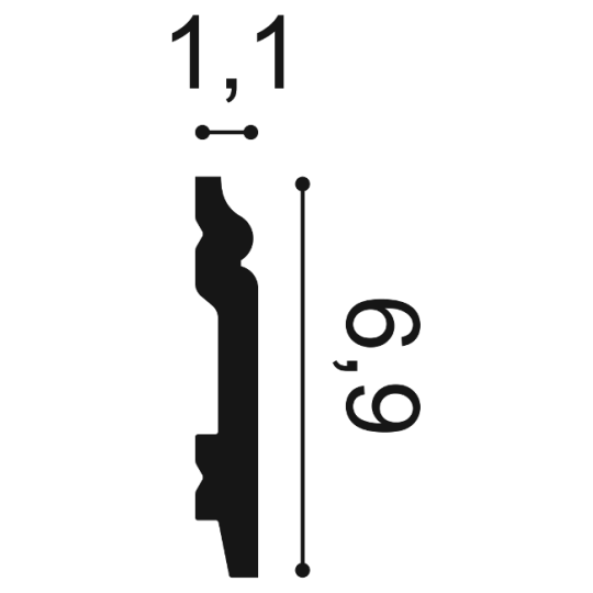Listwa podłogowa Orac SX165