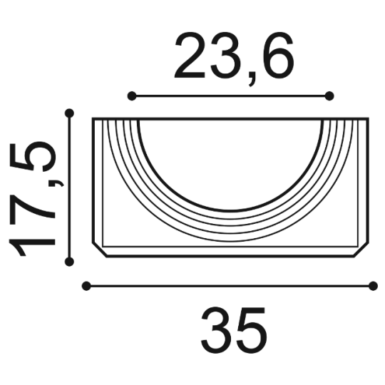 Cokół półkolumny Orac K1131