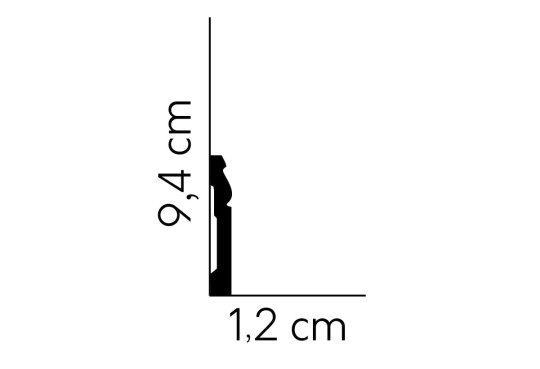 Listwa podłogowa Mardom MD094P lakierowana