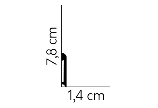 Listwa podłogowa Mardom MD234P lakierowana