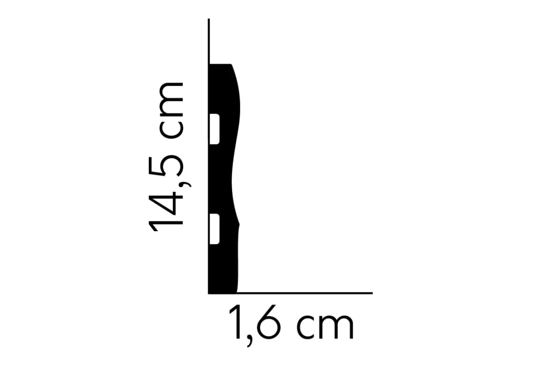 Listwa podłogowa Mardom QS008P lakierowana