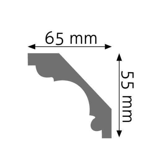 Listwa sufitowa Creativa LGZ-02F elastyczna