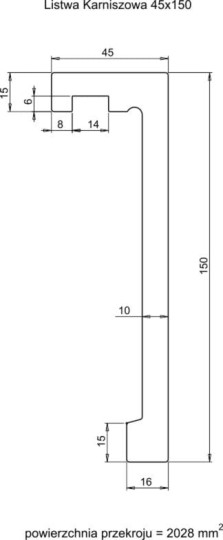 Maskownica karnisza Creativa LK-02 Lightblocker