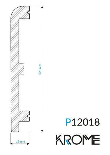 Listwa przypodłogowa Krome P12018