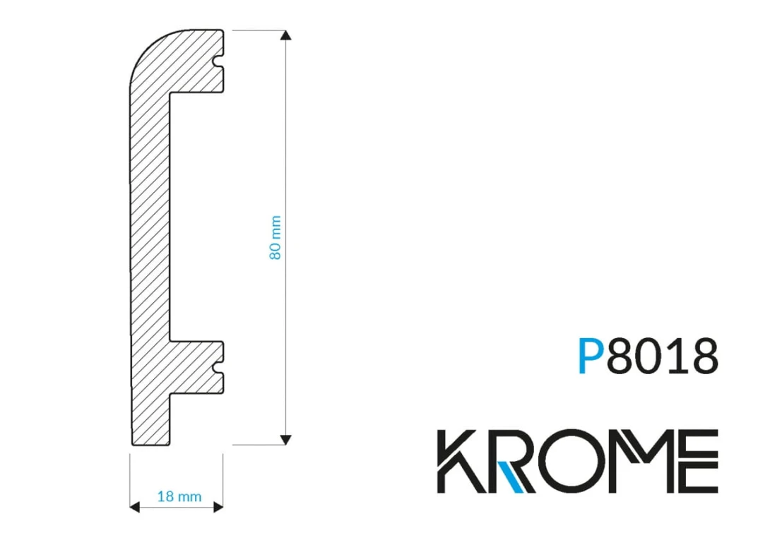 Listwa przypodłogowa Krome P8018