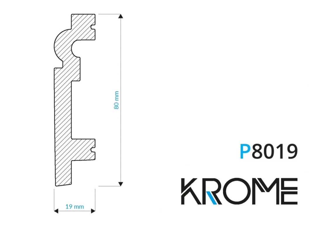 Listwa przypodłogowa Krome P8019