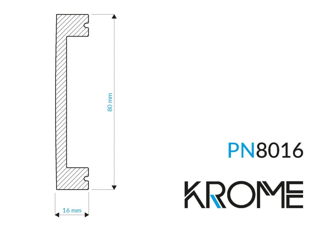 Listwa przypodłogowa Krome PN8016