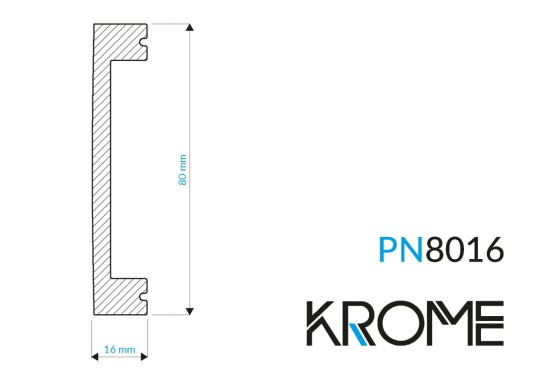 Listwa przypodłogowa Krome PN8016