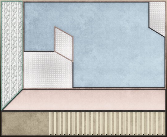 London Art 18015-02 Exclusive 18 Tre - mural geometryczny
