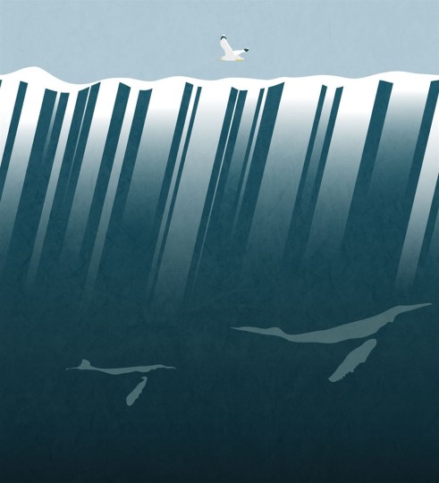 London Art 17097-01 Exclusive 17 Below The Sea Face - mural z morskim krajobrazem