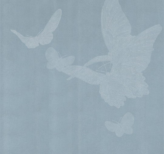 London Art 15147-03 Exclusive 15/14 Tangles Six - mural motyl