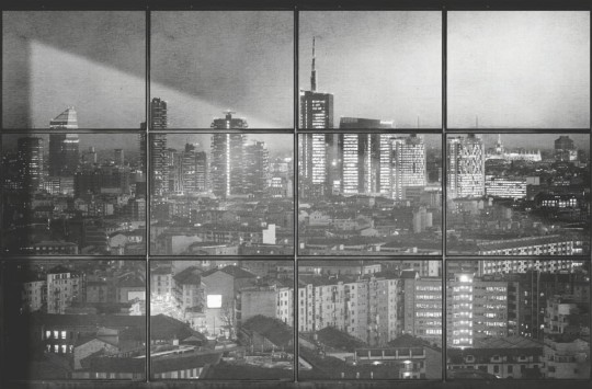 London Art 17044-01 Exclusive 17 Milano - mural z miejskim krajobrazem