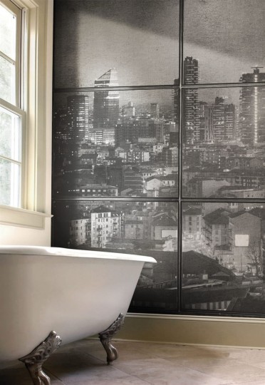 London Art 17044-01 Exclusive 17 Milano - mural z miejskim krajobrazem