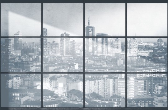London Art 17044-02 Exclusive 17 Milano - mural z miejskim krajobrazem