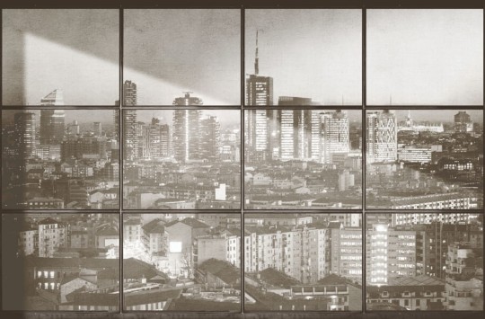 London Art 17044-04 Exclusive 17 Milano - mural z miejskim krajobrazem